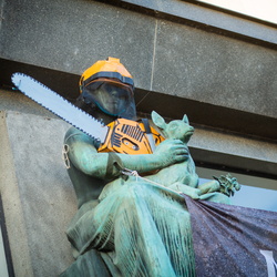 Protest před MZE - Ministerstvo kácení starých lesů - 8.11.2023
